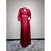 Muslim Women's Two-Piece Set With Rhinestones And Shiny Sequins Fashion Satin Abaya_ecoleips.com