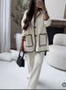 Women's Fashion Casual Loose Solid Color Two-piece Set_ecoleips.com