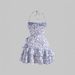 Women's Clothing Women's Floral Print Ruffled Halter Neck Dress Sexy Waist Cinching Skirt Style Fashion For Formal & Casual_ecoleips.com