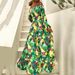 Women's Clothing Summer Newholiday Style One Shoulder Large Swing Skirt Sexy Printed Dress_ecoleips.com