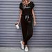 Color Block Trim Casual Suit For Women American Style Simple Loose Fit Short Sleeved Set Spring Summer Autumn New_ecoleips.com