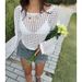 DiYun European And American Y2K Sexy Style Fashion Hollow Long Sleeve T-Shirt Women's Clothing 2026 Spring/Summer_ecoleips.com