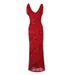 French-style Floral Embellished Evening Women, High-end Party Wear, Elegant Strapless Slim-fit Backless Dress For Women_ecoleips.com