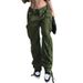 Women's Clothing Street Hip Hop Style Low Waist Fashion Trend Workwear Denim Trousers Casual Pants_ecoleips.com