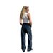 European And American Foreign Trade Spring-summer Dark Blue Wide-leg Jeans For Women, New High-waisted Slimming Loose_ecoleips.com