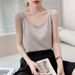 Women's U-neck Camisole Outerwear, Made Of Ice Silk, Sleeveless Satin With Wide Shoulder Straps, Available For Wholesale_ecoleips.com