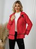 Trendy Women's Faux Shearling Jacket - Stand Collar Button Front Coat, Short Warm Outerwear In Red/Khaki/Cream, Sizes S-XL_ecoleips.com
