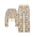 Color Block Print Hooded Zipper Cardigan Women's Short Sweatshirt High Waist Straight Leg Pants Sexy Street Style Sports_ecoleips.com