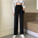 Women's Straight-leg Wide-leg Jeans 2023 New Autumn High-waisted Loose-fitting Workwear Pants For Petite Figures,_ecoleips.com