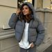 girl Girl Cross-Border For Women 2025 Winter New European And American Style Loose Coat Short Hooded Cotton Jacket_ecoleips.com