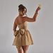 Women's Clothing One Shoulder Top Skirt Fashion Trend Sleeveless Backless Dress_ecoleips.com