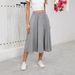 2025 Solid Color Casual Commuter Loose Splicing U-Neck Tank Top Drop Dress_ecoleips.com