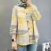 Women’s Clothing new women's Muslim floral shirt fashion puff sleeves_ecoleips.com