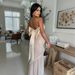 Women's Clothing Sexy Tube Top Dress Satin Splicing Sequin Fishtail Dress Female Dress Long Skirt_ecoleips.com