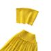 Summer New Style Women's Yellow Pleated Two Piece Set Alluring Layered Cake Skirt Elegant Commuter Suit Pure_ecoleips.com