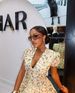 Summer Women's Floral Print Dress V Neck Tie up Short Sleeve Full Swing New Arrival_ecoleips.com