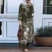 2024 Women's Exclusive Fashion Printed Collared Puff Sleeve Shirt And Pants Set_ecoleips.com
