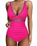 Women's Clothing High Waist One Piece Swimsuit Women's Tight Sexy Hollow Hot Spot Swimsuit_ecoleips.com