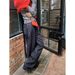 Women's Clothing Design Drape Jeans Women's High Waist Loose Casual Wide Leg Pants_ecoleips.com