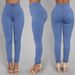 Summer High-Waisted Skinny Pants For Women - Stretchy Slim-Fit Candy Color Trousers (White/Black/Yellow/Denim Blue/Burgundy/Army Green)_ecoleips.com