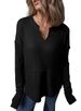 2025 Autumn Winter Cross-Border European And American Women's Casual Shirt Solid Color Long Sleeve Patchwork_ecoleips.com