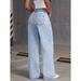 Women's Clothing New High Waist Straight Loose Casual Trendy Versatile Long Pants_ecoleips.com