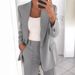 2025 New European American Hot-Selling Plus Size Women's Fashion Slim Fit Lapel Cardigan Elegant Blazer And Pants Set_ecoleips.com