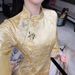 Fleece-lined Thickened New Chinese-style Satin Improved Cheongsam For Women, Winter Jacquard Embroidered Exquisite_ecoleips.com