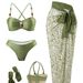 Luxury Beaded Bikini Set for Women Elegant Trendy 3 Piece High-End Beachwear Swimwear_ecoleips.com