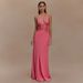 Foreign Trade Cross-Border 2025 Summer New Women's Deep V Backless Long Lace See-Through Sexy Slim-Fit Dress For Women_ecoleips.com