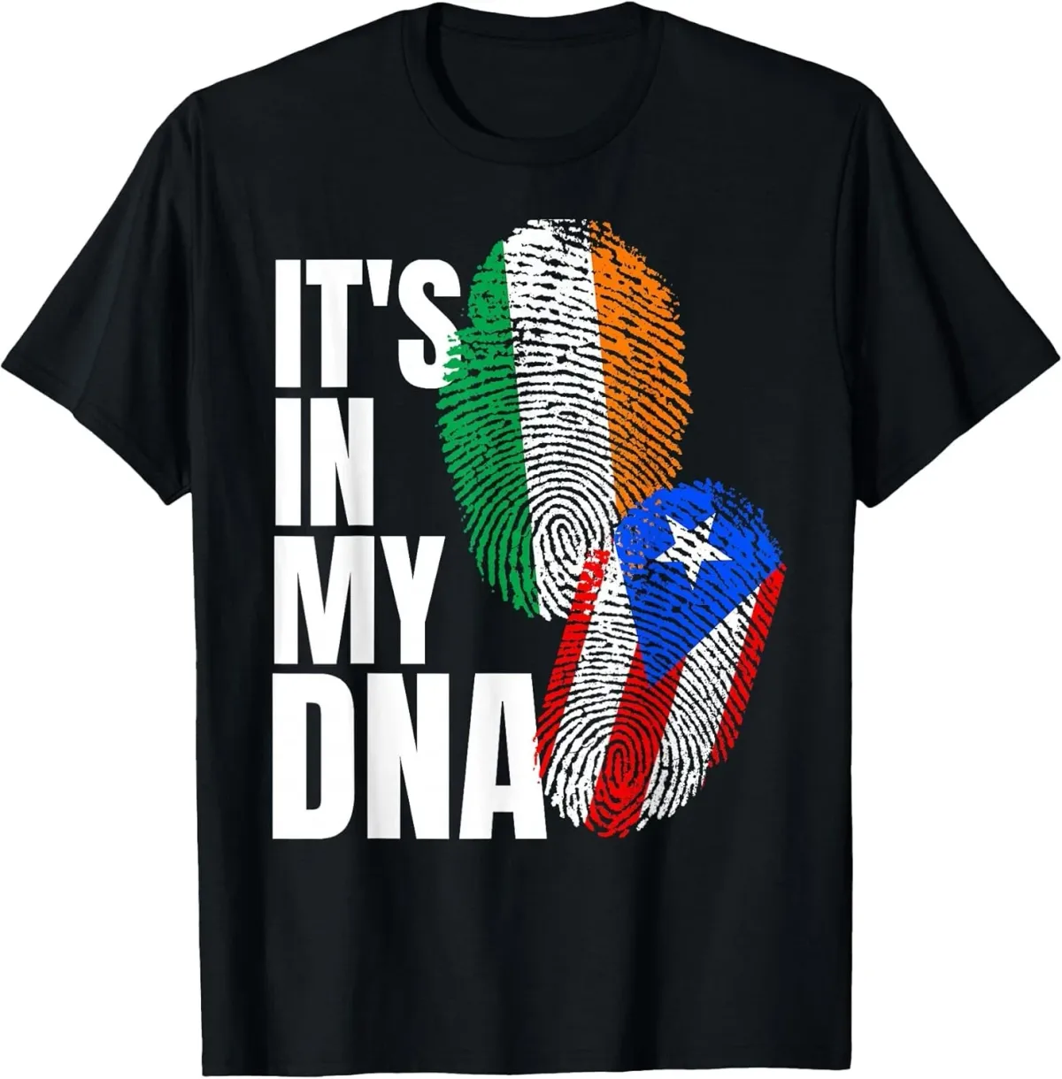 Women's T-Shirts NEW LIMITED Irish Plus Puerto Rican DNA Mix Flag Heritage T-Shirt - MADE IN USA_ecoleips.com
