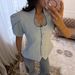 Elegant Lace Patchwork Shirt Short-Sleeved Women's Top Fashionable Style Summer New Design For Ladies_ecoleips.com