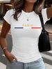 Women Trend Ultra-Short T-Shirt Top Printed Elegant Women's Y2K-Stil – Damen Freizeitmode Sportlich_ecoleips.com