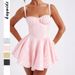 Women Luxury Spaghetti Strap Evening Dress Wedding Banquet Prom Outfit_ecoleips.com