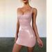 Sexy Disco Socialite Goddess Lady Shiny Strapless Waist-Cinching Slimming PU Leather Strap Dress Q176_ecoleips.com