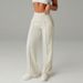 Cross-border European And American Hot Girl Style High-waisted Casual For Women With Mid-line Pleats, Drapey, Stretchy,_ecoleips.com
