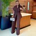 Women's Clothing Women's Style Chic V Neck Cardigan High Waisted Wide Leg Trousers Two Piece Set Top For Formal & Casual For Women_ecoleips.com