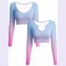 Women's Gradient Color Long Sleeve T-Shirt Casual Versatile Slimming Fashion Top For All Seasons_ecoleips.com
