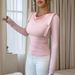 Voya 2023 Korean Style Women's Fashion Spring And Autumn New Fashionable Pile Collar Slim Fit Solid Color Versatile Long_ecoleips.com