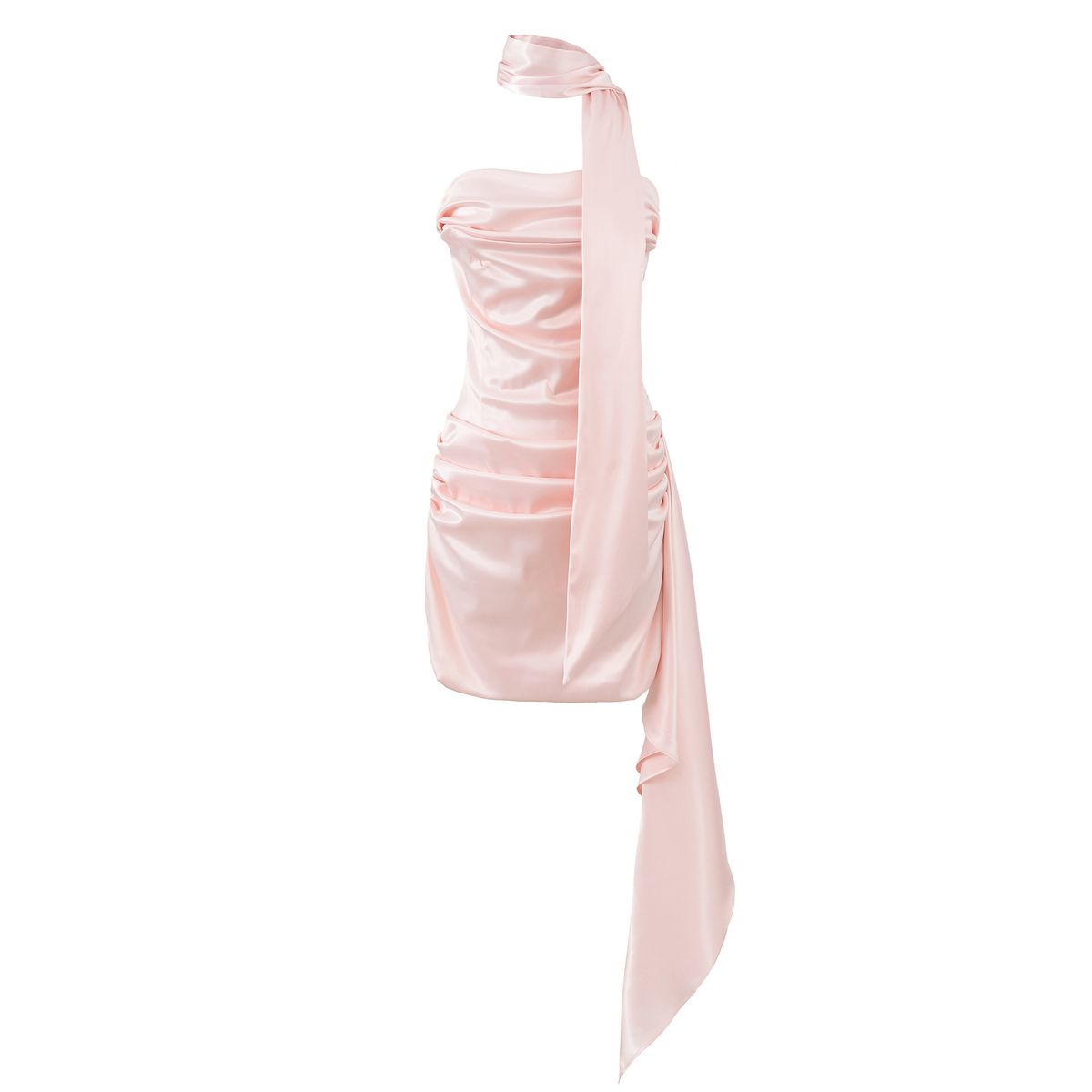 BABY Strapless Bodycon Dress Sexy Sophisticated French Socialite Inspired Design Ribbon Embellishments Cinched Waist European American Style_ecoleips.com