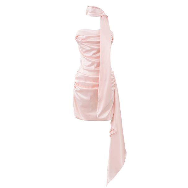 BABY Strapless Bodycon Dress Sexy Sophisticated French Socialite Inspired Design Ribbon Embellishments Cinched Waist European American Style_ecoleips.com