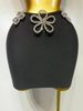 Women Celebrity Sexy Crytal Flower Black Mini Bandage Skirt Suit Knitted Elegant Evening Club Birthday Party Two Pieces Set Q3U1_ecoleips.com