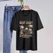 Women's Casual Round Neck Short Sleeve T-Shirt Multi-Color American Style Simple Fashionable Sports Top Solid Printed Loose Fit_ecoleips.com