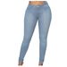 Women's Clothing Slim Fashion Denim Trousers _ecoleips.com