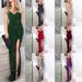 Women's Clothing Women's Sequin Dress Sexy Slit High Waist Dress Skirt Suspenders_ecoleips.com