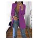 Elegant Notch Lapel Blazer For Women - Slim Fit Knit Cardigan Jacket, Office & Casual Wear, S/M/L/XL/2XL/3XL/4XL/5XL_ecoleips.com