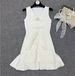 Elegant Luxury Ice Silk Sleeveless Bow Ruffle Dress for Women Summer New Style Gentle Dress_ecoleips.com
