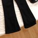 Women's Clothing Petite Flared Jeans Slimming Stretchy Black Denim Trousers Versatile For Spring And Summer_ecoleips.com