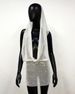 Sequin Halter Neck Party Dress – Backless Bodycon Mini Dress With Rhinestone Accents_ecoleips.com