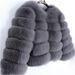 Women's Fur Coat Imitation Fox Fur Splicing Winter Thickened Warm Long-sleeved Short Fur Coat_ecoleips.com